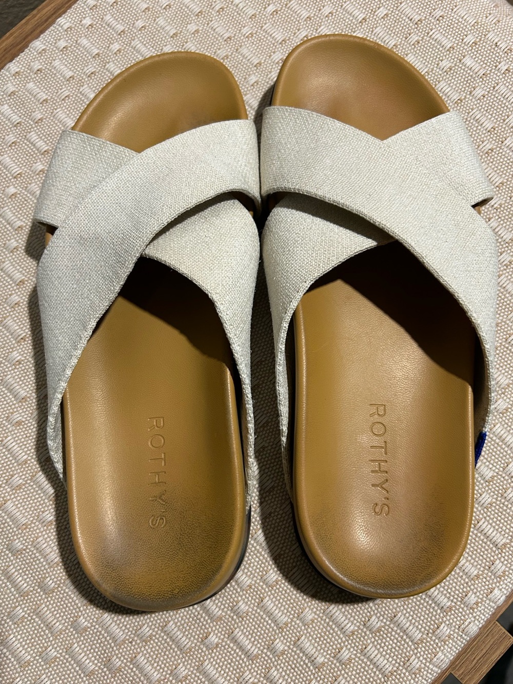 Rothy's Weekend Slide Sandals in Oat Size 8